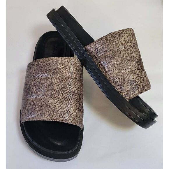 Aerosoles Leila Women's Slide Sandal Snake Reptile Print Sz 8 New - Picture 2 of 10